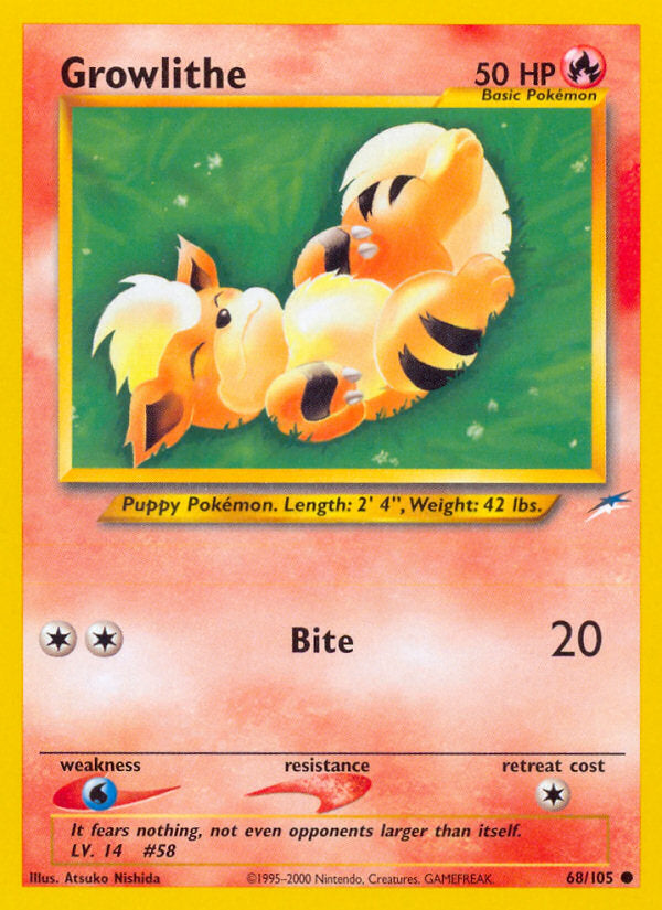 Neo Destiny Growlithe #68/105 unlimited